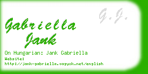 gabriella jank business card